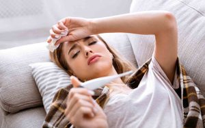 typhoid symptoms including weight loss and weakness