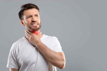 sore throat vs tonsillitis symptoms illustration